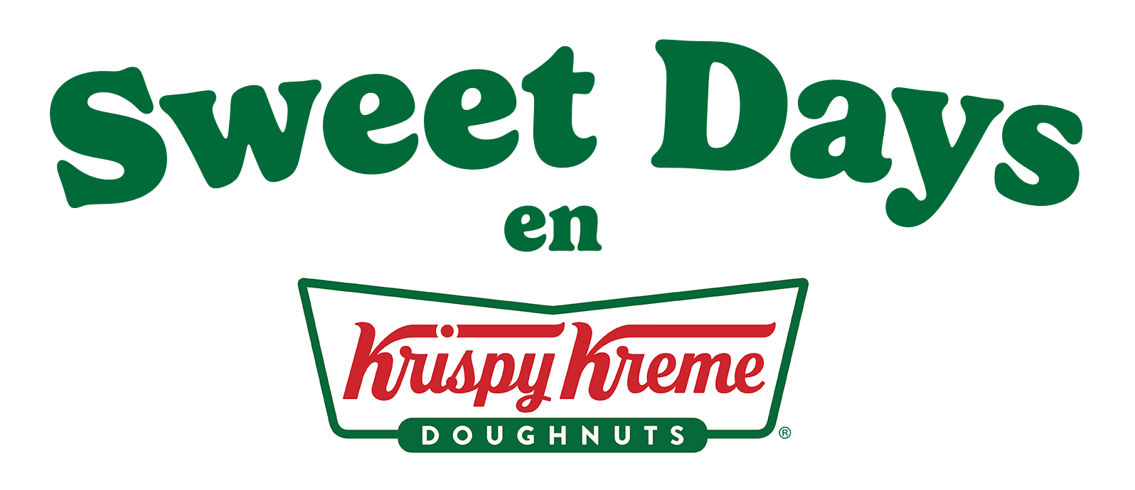 Sweet Days en Krispy Kreme. Disfruta tus doughnuts favoritas en promoción en todos nuestros Sweet 12 o Sweet 24